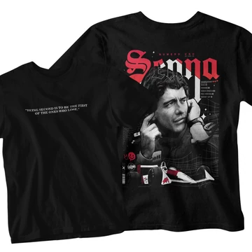 Numero Uno Senna férfi póló - Fekete