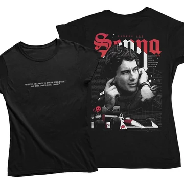 Numero Uno Senna női póló - Fekete