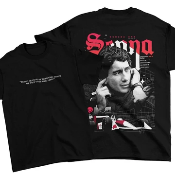 Numero Uno Senna oversize póló - Fekete