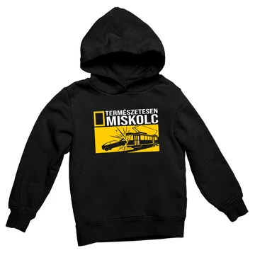 Természetesen MC oversize kapucnis pulóver - Fekete