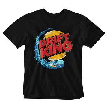 Drift King férfi póló - Fekete