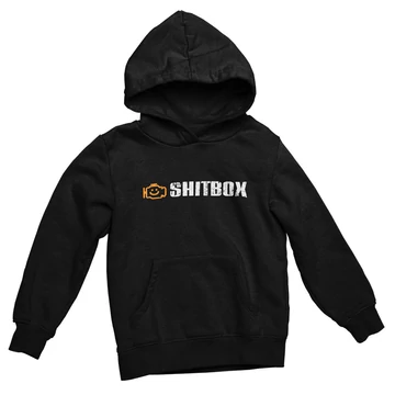 Shitbox kapucnis pulóver - Fekete