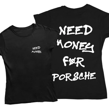 Need Money For női póló - Fekete (alap)