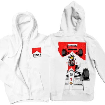 McLaren MP4/4 kapucnis pulóver - Fehér