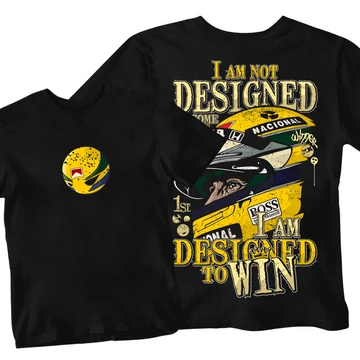 Designed to win férfi póló - Fekete