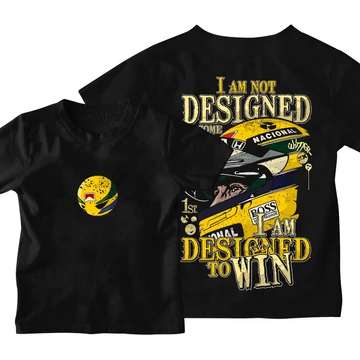 Designed to win gyerek póló - Fekete