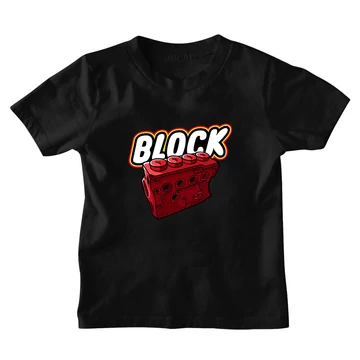 Block gyerek póló - Fekete