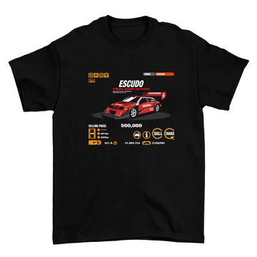 GT Garage - Escudo oversize póló - Fekete