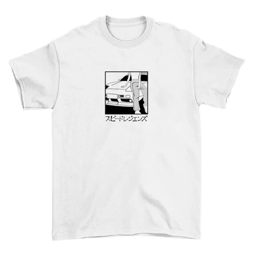 180SX M.A. oversize póló - Fehér