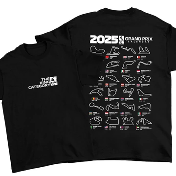 Grand Prix Calendar oversize póló - Fekete