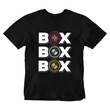 Box Box Box férfi póló - Fekete