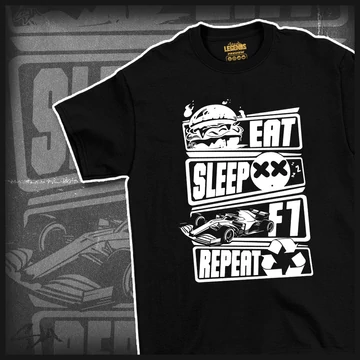 Eat Sleep F1 Repeat póló