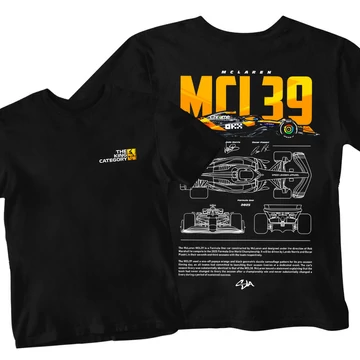 McLaren MCL39 férfi póló - Fekete (alap)