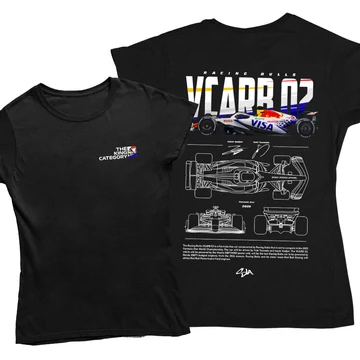 Racing Bulls VCARB 02 női póló - Fekete (alap)