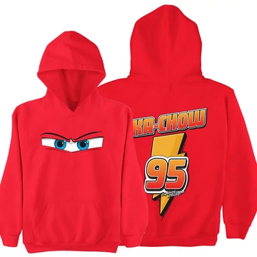 Ka Chow kapucnis gyerek pulóver - Piros