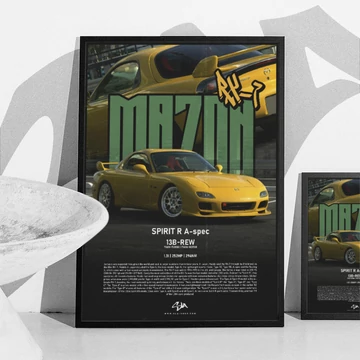 RX-7 FD Spirit R poster (medium size)
