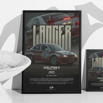 Lancer EVO 5 RB poster (medium size)