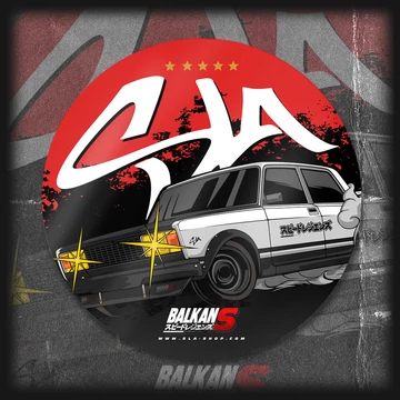 BLKN S. Lada 2105 Badge bumper sticker