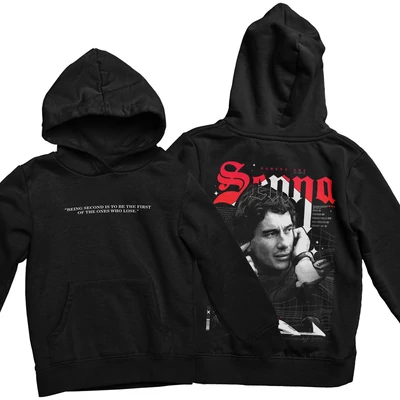 Numero Uno Senna kapucnis pulóver - Fekete