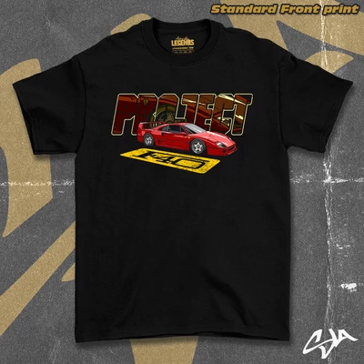 Project F40 unisex oversize póló - Standard front print
