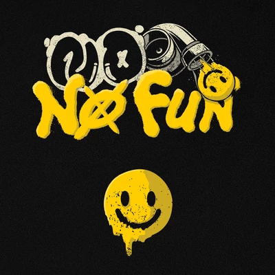No turbo NO FUN minta - Fekete