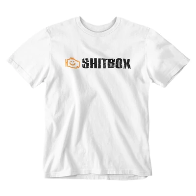 Shitbox férfi póló - Fehér