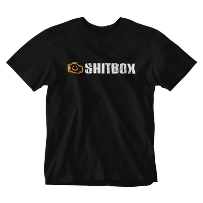 Shitbox férfi póló - Fekete