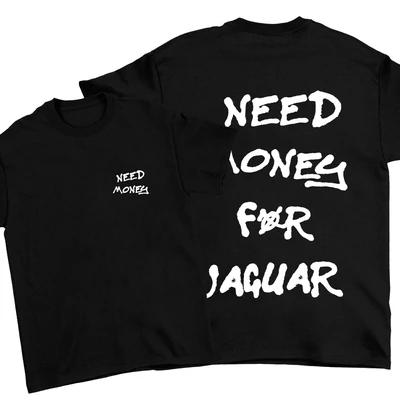 Need Money For oversize póló - Fekete