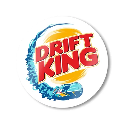 Drift King matrica - Fehér