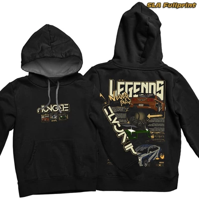 Legends Never Fade contrast-hoodied sweatshirt - SLA fullprint