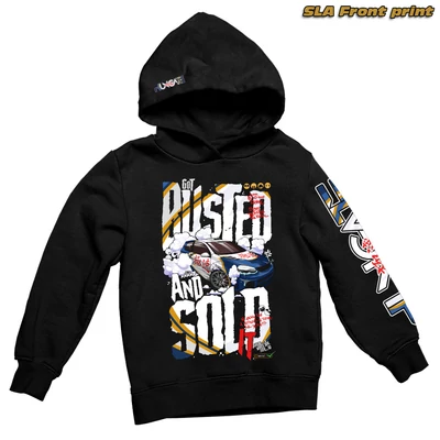 Got busted and sold it oversized hoodied sweatshirt - SLA front print