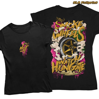 Smoke wheels watch hungate women's style t-shirt - SLA fullprint