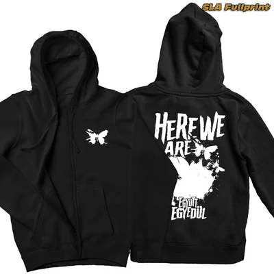 HWA - Együtt egyedül Zipper Hoodie pulóver - SLA fullprint
