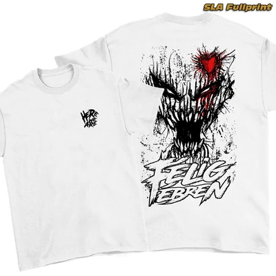 HWA - Félig ébren unisex oversize póló - SLA fullprint