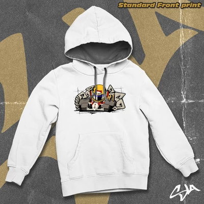 Eat Dust contrast-hoodied sweatshirt - Standard front print