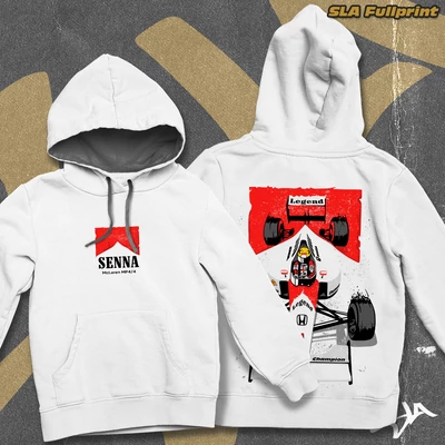 McLaren MP4/4 contrast-hoodied sweatshirt - SLA Fullprint