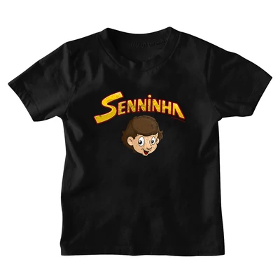 Senninha gyerek póló - Fekete