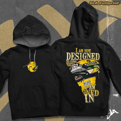 Designed to win contrast-hoodied sweatshirt - SLA Fullprint