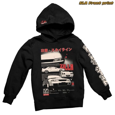 Zilla R32 Oversize Hoodie pulóver - SLA front print