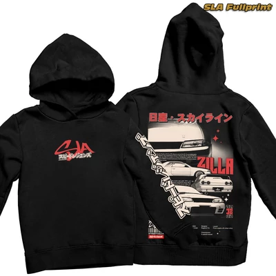 Zilla R32 Oversize Hoodie pulóver - SLA fullprint
