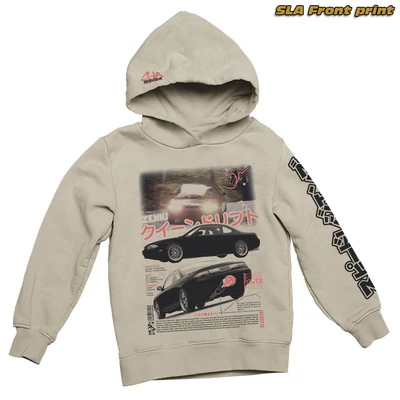 S14 Zenki Oversize Hoodie pulóver - SLA front print