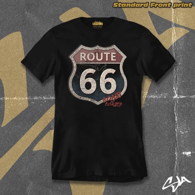 Vintage Route 66 men's style t-shirt - Standard front print