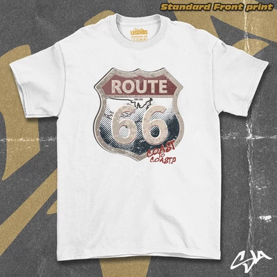 Vintage Route 66 unisex oversized t-shirt - Standard front print