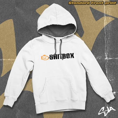 Shitbox contrast-hoodied sweatshirt - Standard front print
