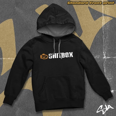 Shitbox contrast-hoodied sweatshirt - Standard front print