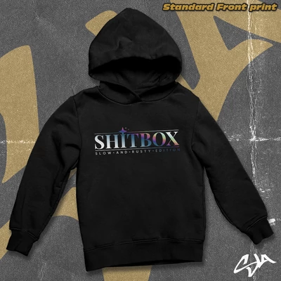 Shitbox slow and rusty edition oversized hoodied sweatshirt - Standard front print