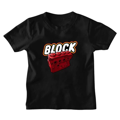 Block gyerek póló - Fekete