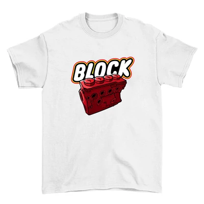 Block oversize póló - Fehér
