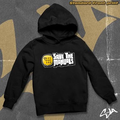 Save the manuals oversized hoodied sweatshirt - Standard front print