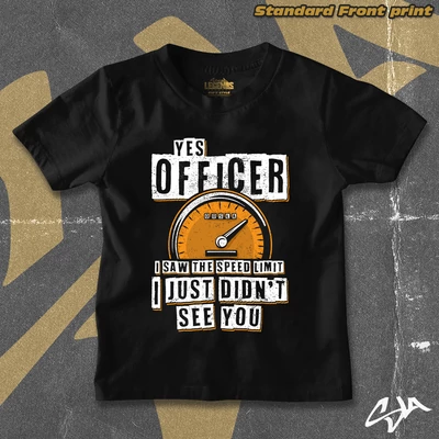 Yes officer kids' style t-shirt - Standard front print